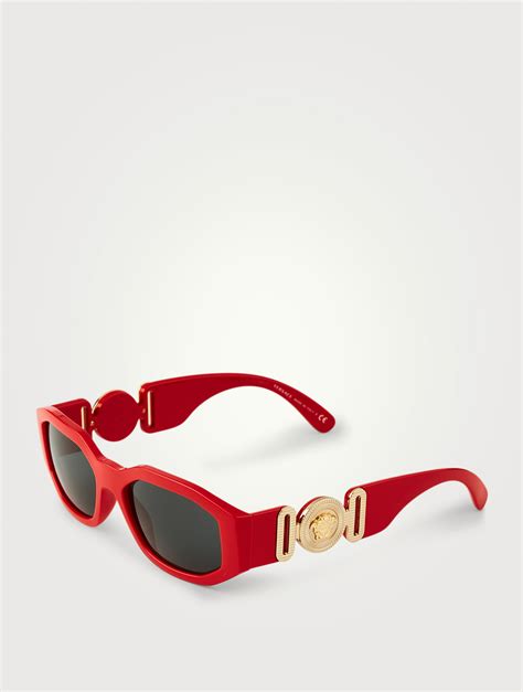 versace biggie sunglasses red